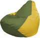 Миниатюра изображения товара Бескаркасное кресло Flagman Груша Мини L Г0.1-228 (оливковый/желтый)