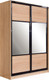 Миниатюра изображения товара Шкаф-купе Евва 16 SSG.01 / АЭП ШК.3 (сонома/венге глянец)