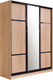 Миниатюра изображения товара Шкаф-купе Евва 18 SSG.02 / АЭП ШК.3 03 (сонома/венге глянец)
