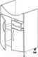 Миниатюра изображения товара Тумба под умывальник СанитаМебель Камелия-65.21 Д2 (белый)