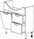 Миниатюра изображения товара Тумба под умывальник СанитаМебель Камелия-67.51к Д3 (белый)