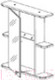 Миниатюра изображения товара Шкаф с зеркалом для ванной СанитаМебель Камелия-03.50 (правый, белый)
