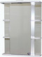 Миниатюра изображения товара Шкаф с зеркалом для ванной СанитаМебель Камелия-10.60 (левый, белый)
