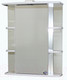 Миниатюра изображения товара Шкаф с зеркалом для ванной СанитаМебель Камелия-10.65 Д2 (левый, белый)