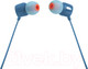 Миниатюра изображения товара Наушники-гарнитура JBL Tune 110 / JBLT110BLU (синий)