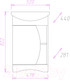 Миниатюра изображения товара Тумба под умывальник Onika Дуэт 52.01 (105201)