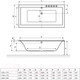 Миниатюра изображения товара Ванна акриловая Excellent Pryzmat Slim 170x75