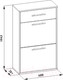 Миниатюра изображения товара Тумба для обуви Сокол-Мебель ТП-2 (венге/беленый дуб)
