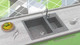 Миниатюра изображения товара Мойка кухонная Berge BR-6150 (графитовый)