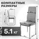 Миниатюра изображения товара Стул Mio Tesoro Джия DC-060 (серый/хром)