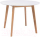Миниатюра изображения товара Обеденный стол Signal Mosso II 100x100 (белый/дуб)