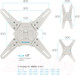 Миниатюра изображения товара Кронштейн для телевизора Kromax Atlantis-45 (белый)