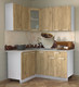 Миниатюра изображения товара Кухонный гарнитур Интерлиния Мила 12x16 (дуб золотой/опал светлый)