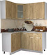 Миниатюра изображения товара Кухонный гарнитур Интерлиния Мила 12x16 (дуб золотой/опал светлый)