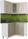 Миниатюра изображения товара Кухонный гарнитур Интерлиния Мила 12x12 (дуб белый/дуб серый/опал светлый)