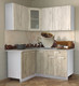 Миниатюра изображения товара Кухонный гарнитур Интерлиния Мила 12x16 (дуб белый/дуб серый/опал светлый)