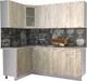 Миниатюра изображения товара Кухонный гарнитур Интерлиния Мила 12x21 (дуб белый/дуб серый/опал светлый)