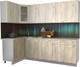 Миниатюра изображения товара Кухонный гарнитур Интерлиния Мила 12x25 (дуб белый/дуб серый/опал светлый)