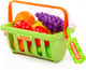 Миниатюра изображения товара Корзина игрушечная Полесье Набор продуктов с корзинкой №2 / 46963 (9эл, в сеточке)