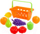 Миниатюра изображения товара Корзина игрушечная Полесье Набор продуктов с корзинкой №2 / 46963 (9эл, в сеточке)