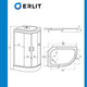Миниатюра изображения товара Душевая кабина Erlit ER3512PL-C3-RUS