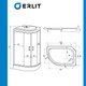 Миниатюра изображения товара Душевая кабина Erlit ER3512PR-C3-RUS