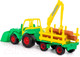 Миниатюра изображения товара Погрузчик игрушечный Полесье Чемпион с ковшом и прицепом-лесовозом / 0483 (в сеточке)