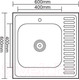Миниатюра изображения товара Мойка кухонная Ledeme L76060-L
