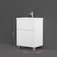 Миниатюра изображения товара Тумба под умывальник AM.PM Gem M90FSX06022WG32