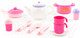 Миниатюра изображения товара Набор игрушечной посуды Полесье Настенька на 2 персоны / 58997 (18эл)