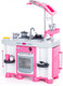 Миниатюра изображения товара Детская кухня Полесье Carmen №7 с посудомоечной машиной и варочной панелью / 47991 (в пакете)