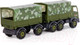 Миниатюра изображения товара Автомобиль игрушечный Полесье Автомобиль бортовой тентовый военный с прицепом Престиж / 49155