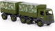 Миниатюра изображения товара Автомобиль игрушечный Полесье Автомобиль бортовой тентовый военный с прицепом Престиж / 49155