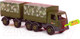 Миниатюра изображения товара Автомобиль игрушечный Полесье Автомобиль бортовой тентовый военный с прицепом Престиж / 49155