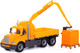 Миниатюра изображения товара Кран игрушечный Полесье Майк с манипулятором и конструктором Супер-Микс / 55590 (в коробке)