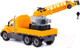 Миниатюра изображения товара Кран игрушечный Полесье Майк с поворотной платформой / 55613 (в сеточке)