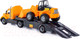 Миниатюра изображения товара Набор игрушечной техники Полесье Майк с трактором-погрузчиком / 55736 (в коробке)