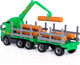 Миниатюра изображения товара Лесовоз игрушечный Полесье с прицепом / 9500 (в коробке)