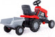 Миниатюра изображения товара Каталка детская Полесье Turbo трактор с педалями и полуприцепом / 52681
