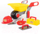 Миниатюра изображения товара Тачка игрушечная Полесье Детская тачка №4 Construct с набором каменщика №4 / 50229