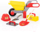 Миниатюра изображения товара Тачка игрушечная Полесье Детская тачка №4 Construct с набором каменщика №4 / 50229