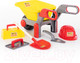 Миниатюра изображения товара Тачка игрушечная Полесье Детская тачка №4 Construct с набором каменщика №4 / 50229