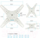 Миниатюра изображения товара Кронштейн для телевизора Kromax Atlantis-40 (белый)