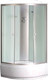 Миниатюра изображения товара Душевая кабина Coliseum Simple T-80 (белый/матовое стекло)