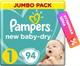 Миниатюра изображения товара Подгузники детские Pampers New Baby-Dry 1 Newborn (94шт)