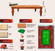 Миниатюра изображения товара Бильярдный стол РуптуР Корнет / 221.00.06 (36/3)