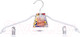 Миниатюра изображения товара Металлическая вешалка-плечики Podari JMW 002 с клипсами (белый)