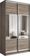Миниатюра изображения товара Шкаф-купе Евва 138 TS.01 / АЭП ШК.2 02 (трюфель/серебро)
