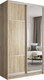 Миниатюра изображения товара Шкаф-купе Евва 138 SS.02 / АЭП ШК.2 02 (сонома/серебро)