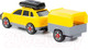 Миниатюра изображения товара Автомобиль игрушечный Полесье Легковой с прицепом / 53688 (в сеточке)